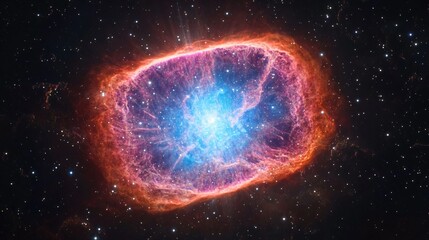 Vibrant Nebula Cosmic Explosion Starburst Space