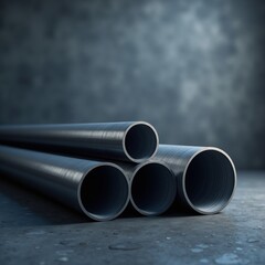 Fototapeta premium A long, hollow tube made of metal or plastic, used for various applications such as piping, construction, and manufacturing