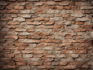 Brick wall background. Brick wall texture. Background of old vintage brick wall. Brick wall for brickwork background design.