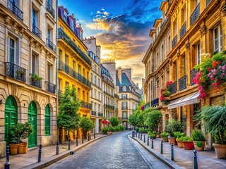 Fototapeta premium Paris Rivoli Street - Architectural Beauty, Rule of Thirds Photography