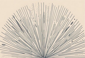 Abstract Radiating Lines Art Design Beige Background