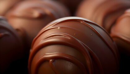 a close up view of a chocolate candy