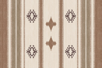Kilim and Navajo Vector Carpet modern Pattern with trending colors in high resolution
