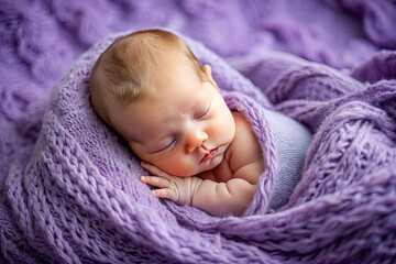 Premature Baby, Lilac Blanket, World Prematurity Day