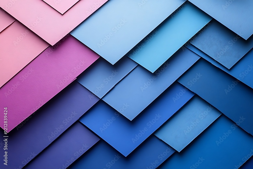 Poster abstract geometric pattern of layered color squares