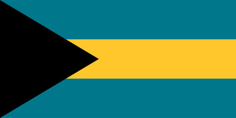 Bahamas national flag. Flag of Bahamas
