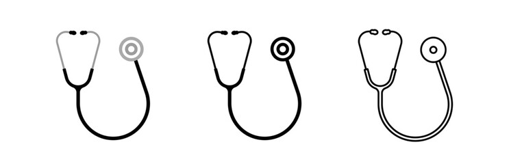 Stethoscope set&mdash;multipurpose vector icon.