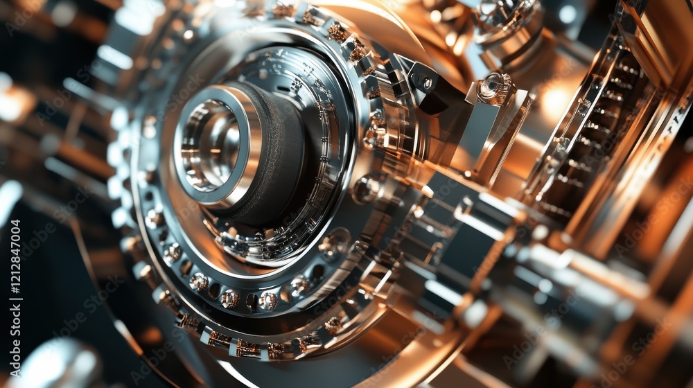 Poster mechanical engineering technology vector abstract background, cybernetic abstraction with innovative