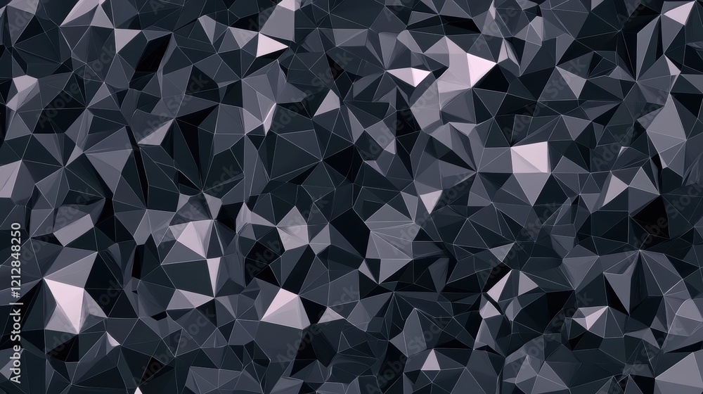 Poster black and white abstract background featuring geometric triangles in a modern design composition