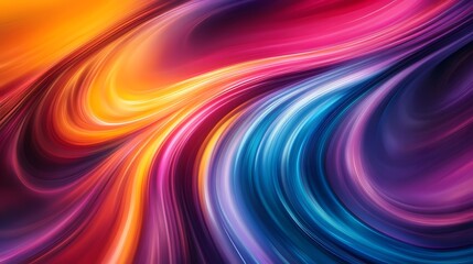 Fototapeta premium Abstract Swirling Colorful Vibrant Hues Design