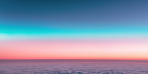 Obraz premium Sunset over tranquil ocean coastal view nature photography serene environment wide-angle perspective