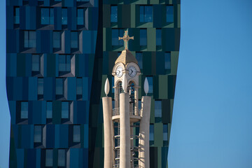 Tirana - Albania - Campanile della Cattedrale della resurrezione di Cristo