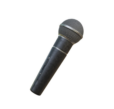 Microphone isolated on transparent background
