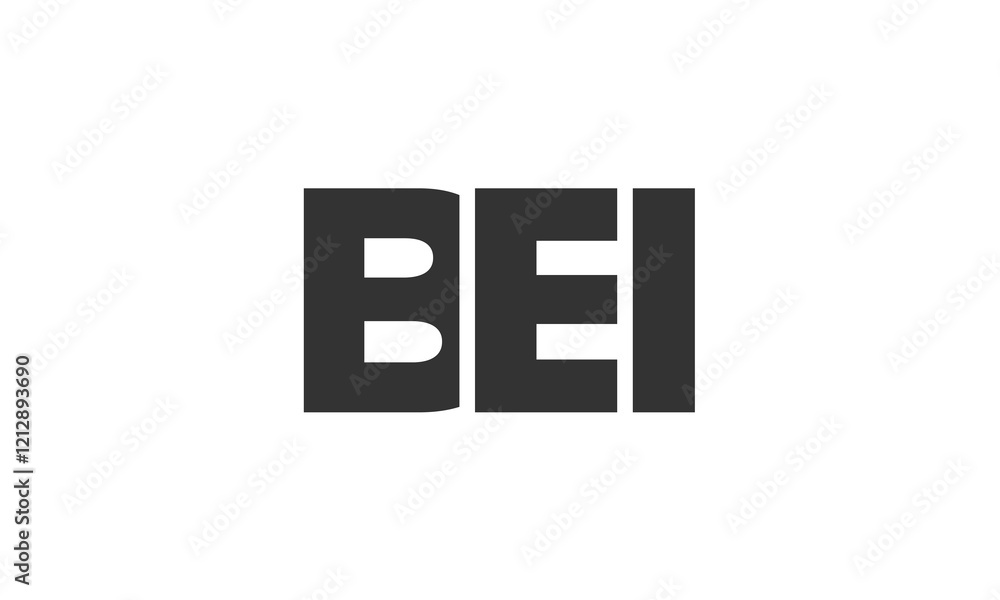 Fototapete bei logo design template with strong and modern bold text. initial based vector logotype featuring s