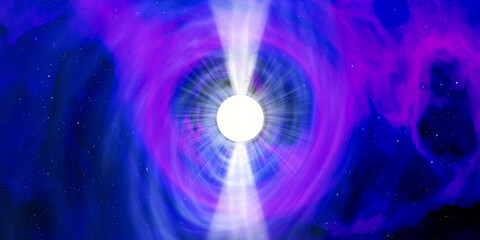 Vela Pulsar Neutron Star - A pulsar is a highly magnetized rotating neutron star that emits beams of electromagnetic radiation out of its magnetic poles.