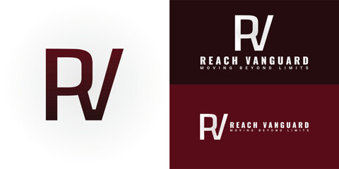 The dynamic logo design features the initials RV elegantly intertwined, creating a unique and visually striking symbol that evokes a sense of speed, efficiency, and forward movement.