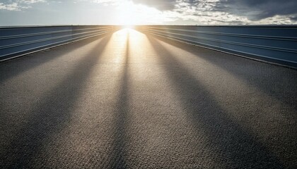 Fototapeta premium sun rays on the road