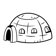 A hand drawn icon of lunar base