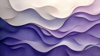 Obraz premium Abstract Purple and White Wave Pattern Design