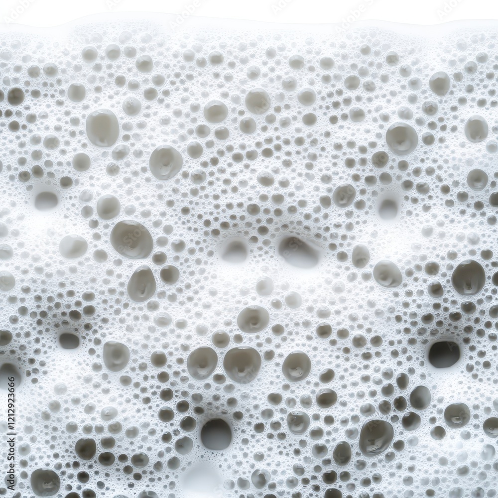 Poster a close-up view of vibrant soap bubbles forming an intricate pattern, highlighting texture and light