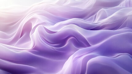 Obraz premium Soft Lavender Fabric Draped in Gentle Waves