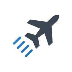 Obraz premium Plane Velocity Icon