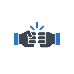 Fototapeta premium Fist Bump Icon