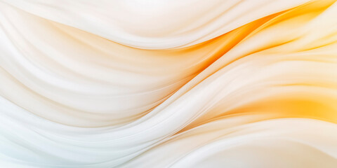 Fototapeta premium Elegant abstract waves in soft orange and cream tones for modern design