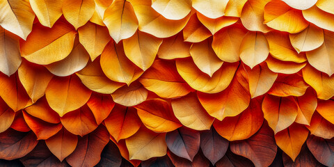 Autumn inspired layered leaves background for seasonal design