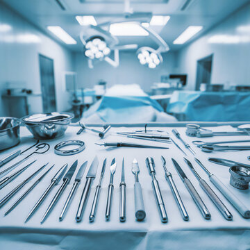 Surgical Instruments on Table