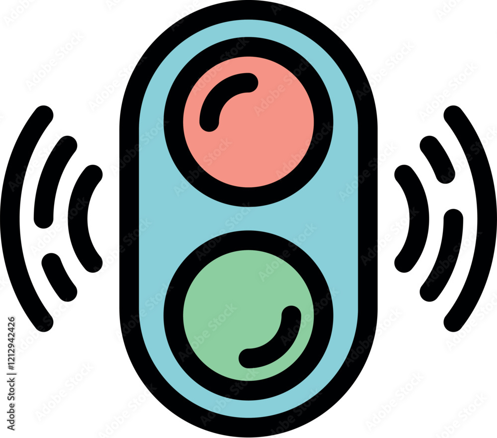Poster smart traffic light using wireless communication to optimize traffic flow, enhancing road safety and
