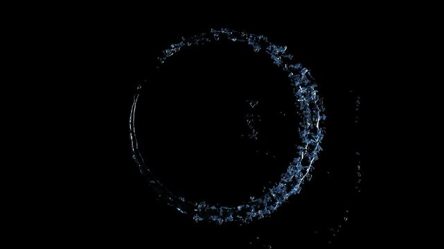 Splashes and movement of liquid, splashes, shine and volume
on a transparent background with an alpha channel.