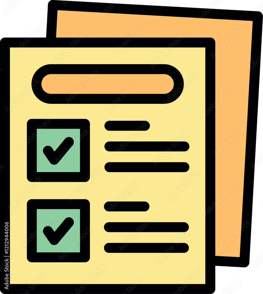 Poster effective task management and organization with a checklist featuring approved points, symbolizing s