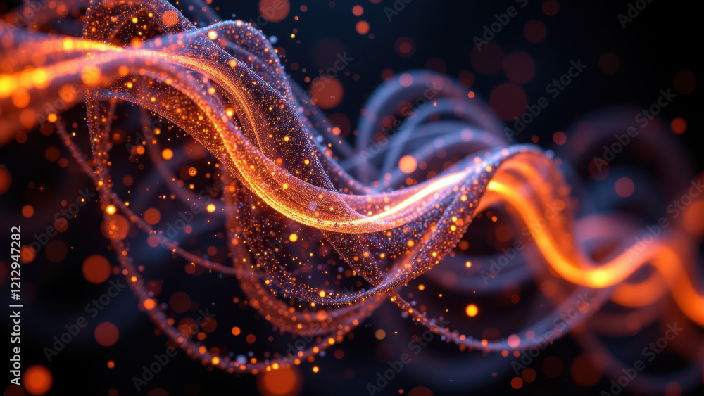 Poster gamma ai - dynamic abstract flame effect.