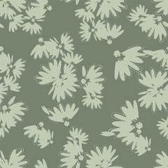 Fototapeta premium Wallpaper in the style of Baroque. Seamless vector background. Set of colored floral ornament. Graphic pattern for fabric, wallpaper, packaging