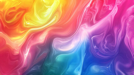 Obraz premium Colorful abstract liquid glass background. wallpaper neon. Fluid painting abstract texture. Intensive colorful mix of acrylic neon colors