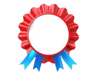 Award badge isolated on transparent or white background, png