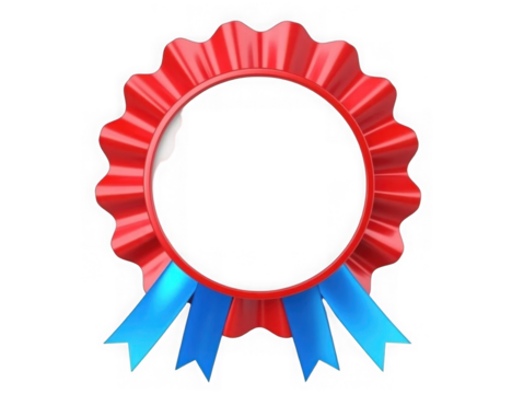 Award badge isolated on transparent or white background, png 