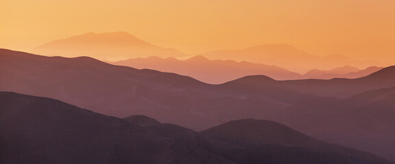 Mountains silhouette