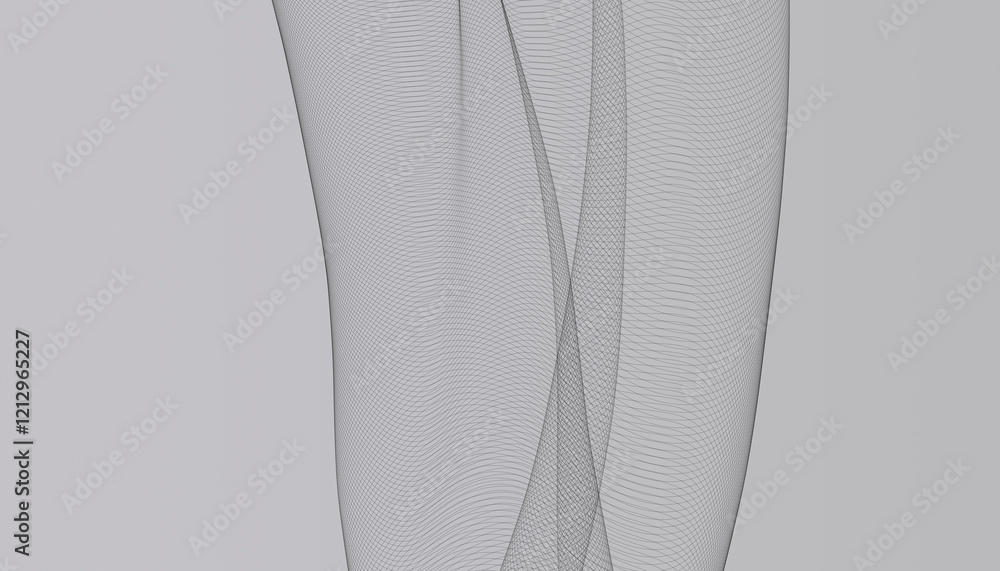 Poster minimalist abstract wireframe wave pattern for digital designs, architectural concepts, or elegant b