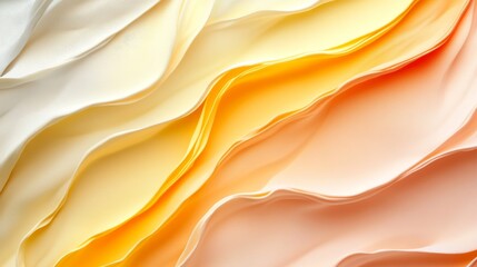 Abstract Pastel Fabric Draped in Gentle Waves