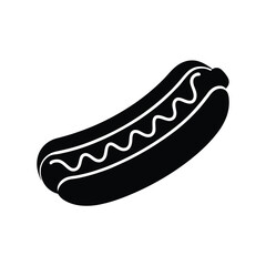 A hot dog vector illustration