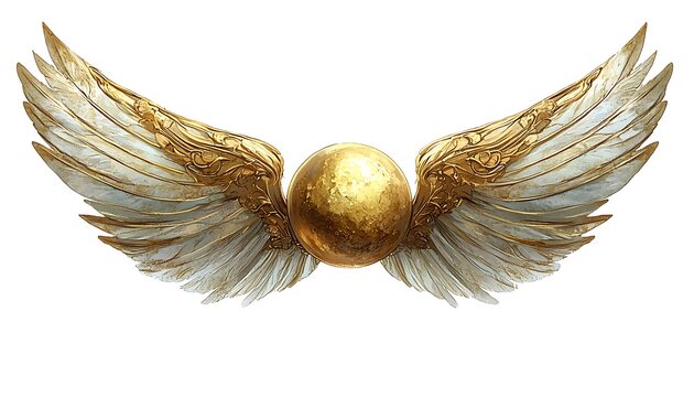 golden snitch wings drawing