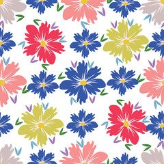 flowers Seamless pattern.