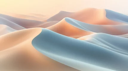Abstract Pastel Dunes Soft Sandscape Serenity