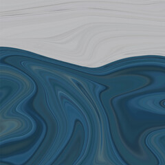Fototapeta premium Abstract background, marble dark blue, gray. Flow of dark blue and gray liquid marble background, design element