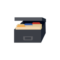 Card File Box office archive vector symbol sign icon emoji