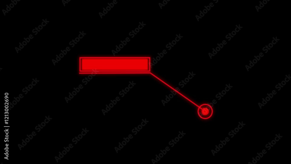 Poster hud call out elements pack animation on black background. simple hud elements frame lines callout an