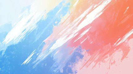 Abstract Pastel Brush Strokes Color Background