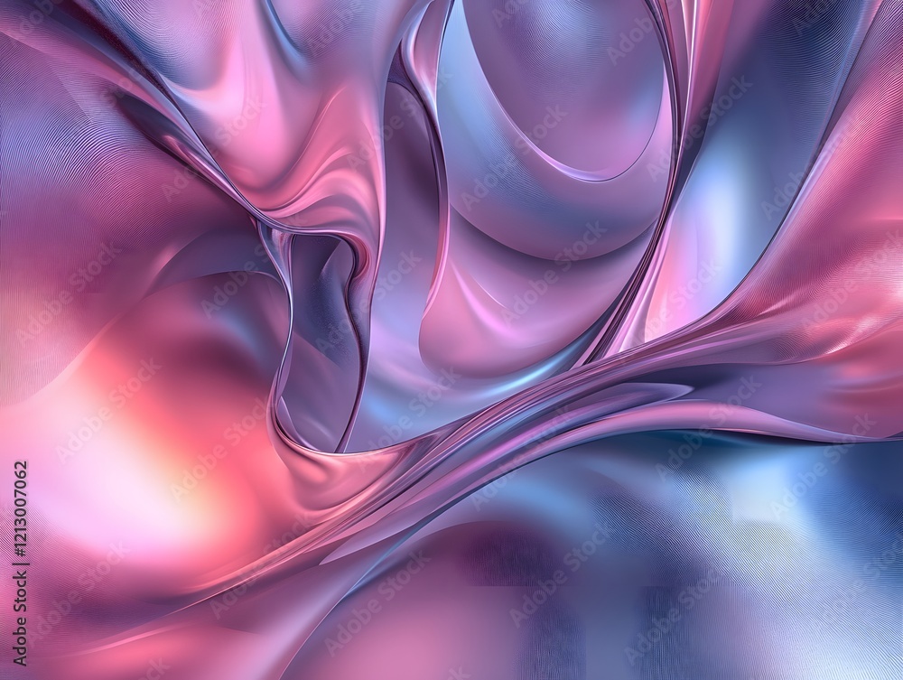 Poster an abstract image showcasing fluid shapes and vibrant colors, creating a mesmerizing effect. perfect